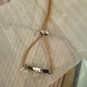 Stella & Dot Adjustable Engraveable Pulley Bracelet